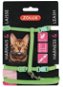 Postroj Zolux Postroj kočka s vodítkem 1,2 m zelený - Postroj