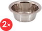 DOG FANTASY Miska nerez 13 cm 0,38 l 2 ks - Miska pro psy