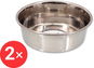 DOG FANTASY Miska nerez těžká 13 cm 0,48 l 2 ks - Miska pro psy
