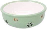 MAGIC CAT Bowl Ceramic Cat Paw Green 13 × 5cm 0.33l - Cat Bowl
