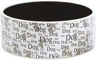 DOG FANTASY Miska keramická potisk Dog 1,4 l 20 × 7,5 cm - Miska pro psy
