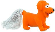 DOG FANTASY Toy Latex Mini Dog with Sound, Orange 7cm - Dog Toy