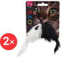 MAGIC CAT hračka myš plyš chrastící 11 cm 2 × 2 ks - Myš pro kočky