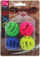 Loptička pre mačky MAGIC CAT - Hračka, loptička dierovaná, plast so zvukom, 3,75 cm, 4 ks - Míček pro kočky