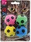 Loptička pre mačky MAGIC CAT - Hračka, loptička penová futbalová, 3,75 cm 4 ks - Míček pro kočky