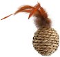 MAGIC CAT Toy Ball Sea Grass with Feathers 9cm - Cat Toy Ball