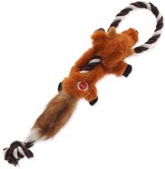 DOG FANTASY hračka skinneeez s lanom líška 35 cm - Hračka pre psov