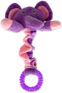LET'S PLAY Junior Elephant Toy, Purple 30cm - Dog Toy