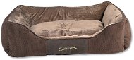 SCRUFFS Chester Box Bed XL 90 × 70cm Chocolate - Bed