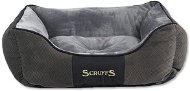 SCRUFFS Chester Box Bed S 50 × 40cm Grey - Bed