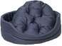 Bed DOG FANTASY Oval Dog Bed with Pillow 75 × 66 × 19cm Dark Blue - Pelíšek