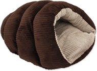 DOG FANTASY  Comfy2 Dog Bed 55 × 43 × 25cm Dark Brown - Snuggle Sack
