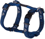 ROGZ Fancy Dress Harness, Navy Paw 1.1 × 23-37cm - Harness