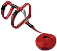 ROGZ Harness with AlleyCat Leash Red 1.1 × 24-40 × 180cm - Harness