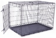 DOG FANTASY Folding Cage, XL, Black, 1 Door - 106.5 × 76 × 71cm - Dog Cage