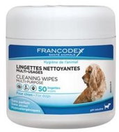 Francodex Multipurpose Dog Wipes 50 pcs - Sanitary Napkins for Dogs