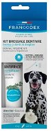 Francodex Dental Kit zubná pasta 70 g + kefka pes - Zubná pasta pre psa