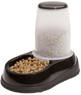 Maelson Feeding Bowl with 1500g Feed Dispenser - Black and White - 21 × 35 × 28cm - Dog Bowl