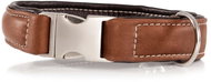 Maelson Handmade Leather Collar - Brown - Neck Circumference 49 - 55cm, Collar Thickness 45mm - Dog Collar