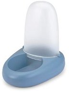 IMAC Dizajnová miska so zásobníkom na vodu aj granule plastová 3 000 ml – modrá – D 29,5 × Š 23,5× V 29 cm - Miska pre psa