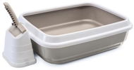 IMAC Cat Litter Tray with high edge and scoop - beige - L 59 × W 40 × H 28cm - Cat Litter Box