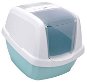 IMAC Krytý mačací záchod s uhlíkovým filtrom a lopatkou – mätový – D 62 × Š 49,5 × V 47,5 cm - Mačací záchod