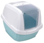 IMAC Krytý mačací záchod s uhlíkovým filtrom a lopatkou – mätový – D 62 × Š 49,5 × V 47,5 cm - Mačací záchod