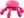 Floating octopus made of TPR foam 20 cm pink