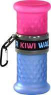 Cestovní láhev pro psy a kočky Kiwi Walker Cestovní láhev 2in1 750 + 500 ml růžovomodrá - Cestovní láhev pro psy a kočky