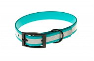 Biothane Reflective Collar Beta - Turquoise, Width of 19mm, Circumference of 30cm - Dog Collar