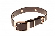 Biothan Collar with Studs  - Brown, Width of 20mm, Circumference of 35cm - Dog Collar
