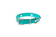 Biothane Collar with Chaton - Turquoise, Width of 13mm, Circumference of 20cm - Dog Collar