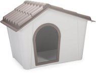 IMAC Dog shed plastic - gray / brown - L 98,5 × W 77,5 × H 72,5 cm - Dog Kennel