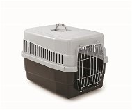 IMAC Plastic Crate on Wheels for Dogs and Cats   - Brown - L 60 x W 40 x H 40cm - Dog Carriers
