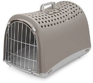 IMAC Plastic Dog and Cat Crate - Grey - L 50 x W 32 x H 34,5cm - Dog Carriers