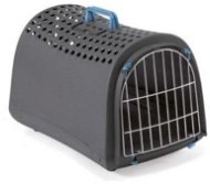 IMAC Recycled Plastic Dog and Cat Crate - Anthracite - L 50 x W 32 x H 34,5cm - Dog Carriers