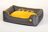 Kiwi Walker Running Dog Bed made of Orthopedic Foam, size S, Orange - Pet Bed