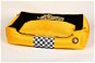 Kiwi Walker Racing Cigar Dog Bed made of Orthopedic Foam, size M, Yellow - Bed