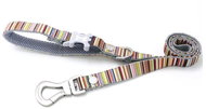 HUGO & HUDSON Coloured Striped Leash 120cm × 2.5cm - Leash