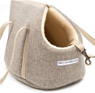 MUTTS & HOUNDS Gray Tweed Bag for Dogs - Dog Carrier Bag