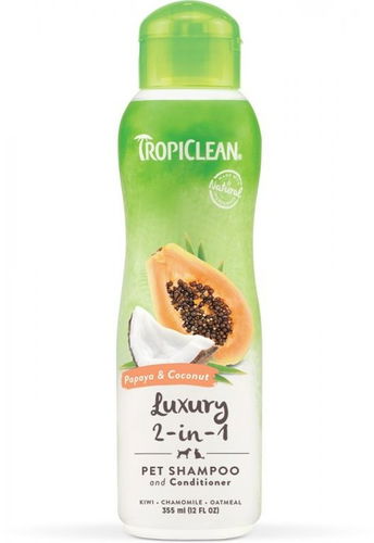 Tropiclean 2 v 1 šampon s kondicionérem papája a kokos 355 ml - Šampon pro psy - Hlavní obrázek