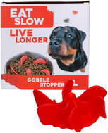 Eat Slow Live Longer zpomalovací spirála do misky červená L - Dog Bowl