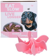 Eat Slow Live Longer zpomalovací spirála do misky růžová L - Dog Bowl