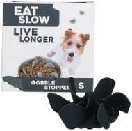 Eat Slow Live Longer zpomalovací spirála do misky šedá S - Dog Bowl