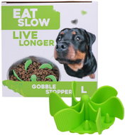 Eat Slow Live Longer zpomalovací spirála do misky zelená L - Dog Bowl