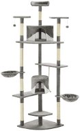 Shumee Cat Scratcher with Sisal Posts, White and Grey 203cm - Cat Scratcher