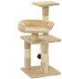 Shumee Cat Scratcher with Sisal Posts Beige with a Toy 30 × 30 × 65cm - Cat Scratcher