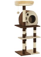 Shumee Cat Scratcher with Sisal Posts Beige-brown 50 × 40 × 127cm - Cat Scratcher