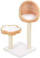 Shumee Cat Scratcher with Sisal Posts and Willow Wicker 2 Baskets 85 × 40cm - Cat Scratcher