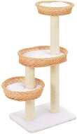Shumee Cat Scratcher with Sisal Posts with Willow Wicker 3 Baskets 85 × 40cm - Cat Scratcher